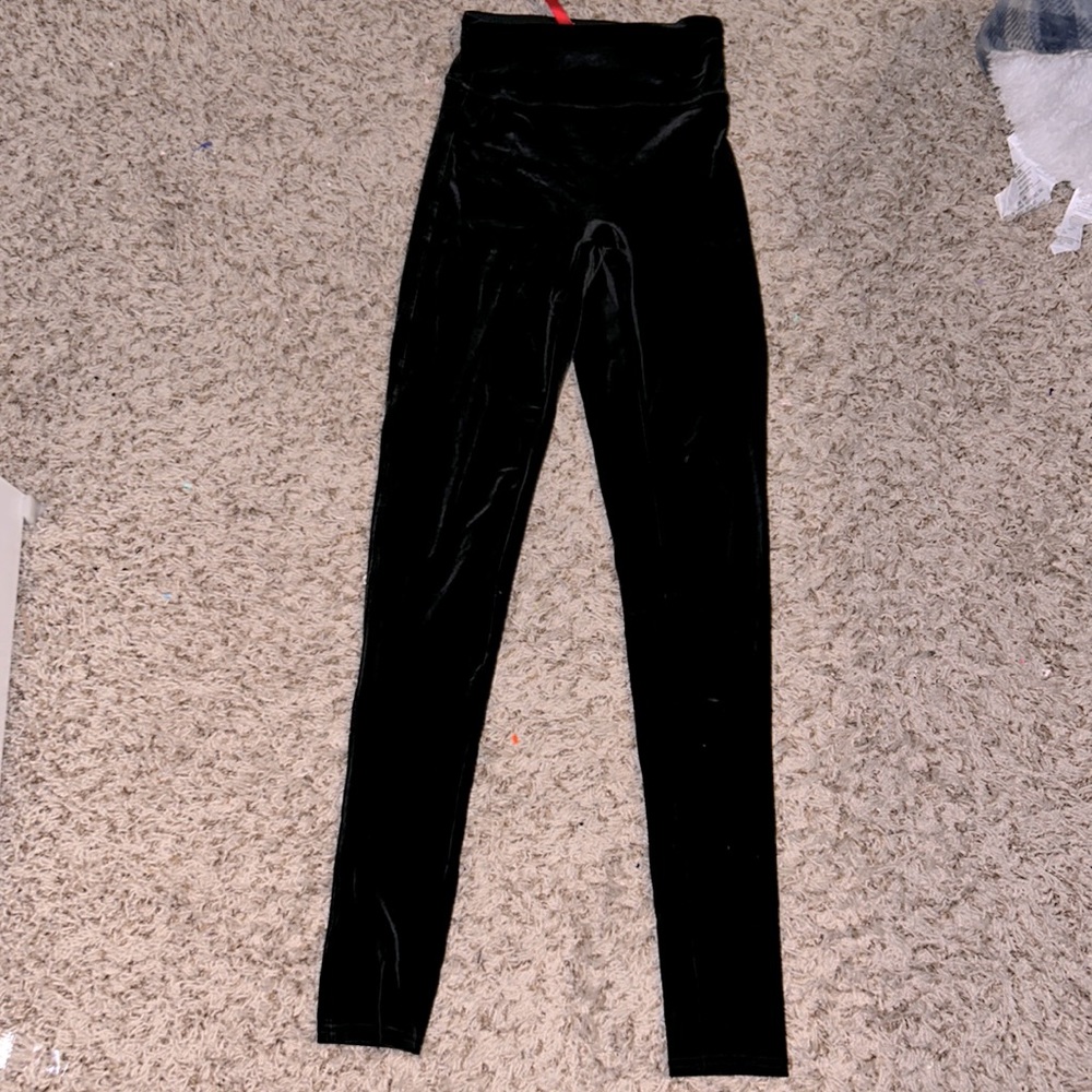 Spanx velvet leggings